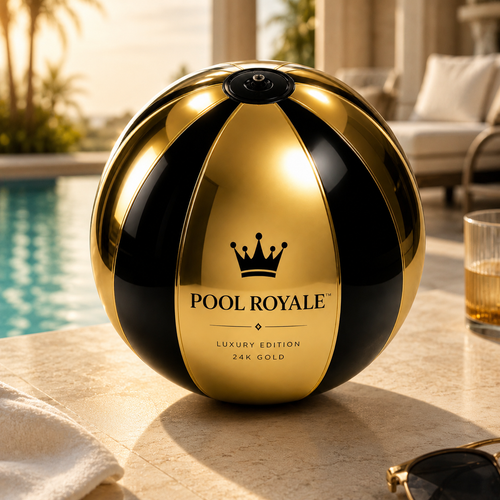 POOL ROYALE™ Luxury 24K Gold Edition Inflatable Pool Ball